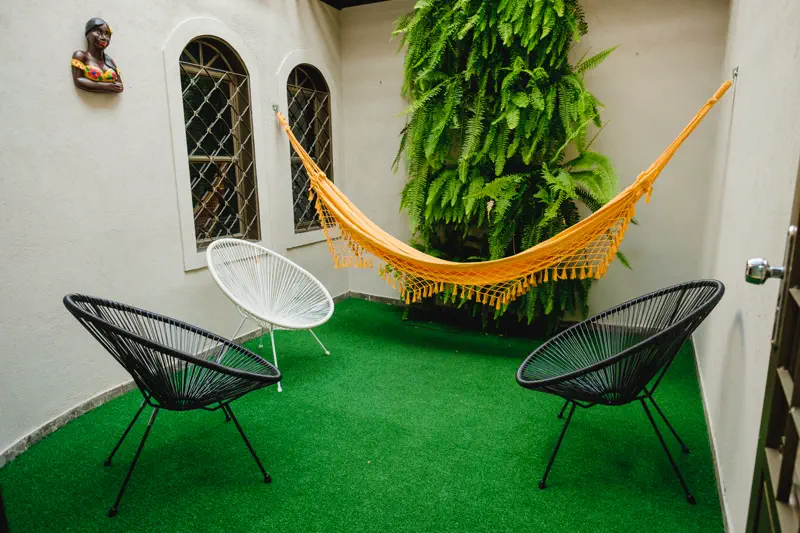 Lounge de leitura e descompressão